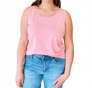 NEW CHARLIE B reversible tank top in pink